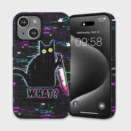 Soulisfree NOISE GLITCH CAT Matte Phone Case