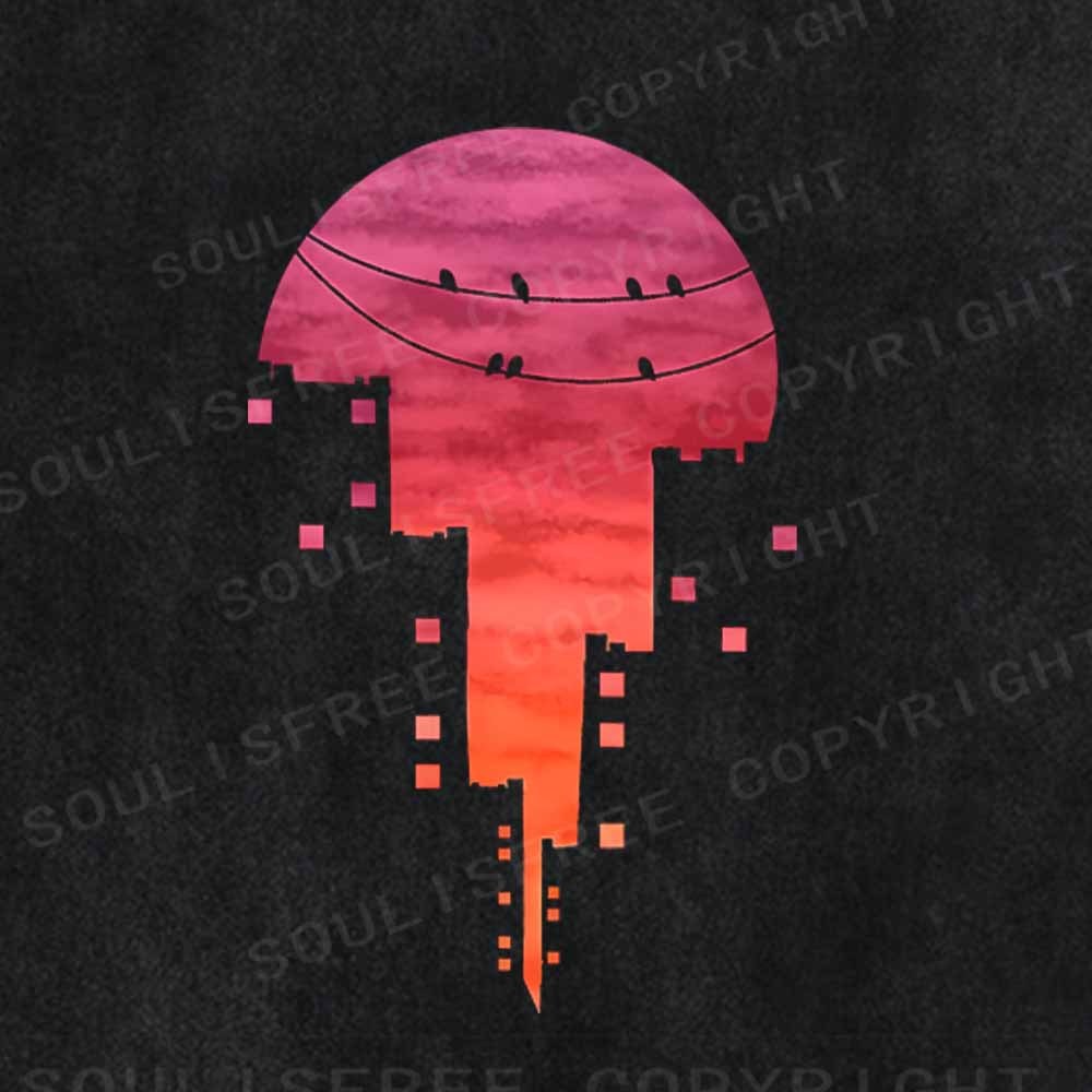 Soulisfree CITY SUNSET Washed Tee