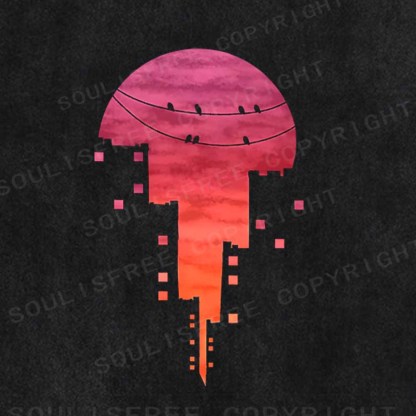 Soulisfree CITY SUNSET Washed Tee