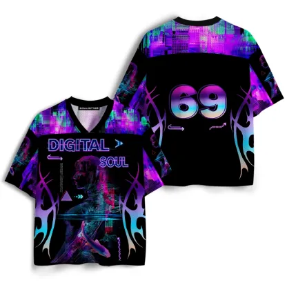 Soulisfree Digital Soul Cyberpunk Mesh Jersey