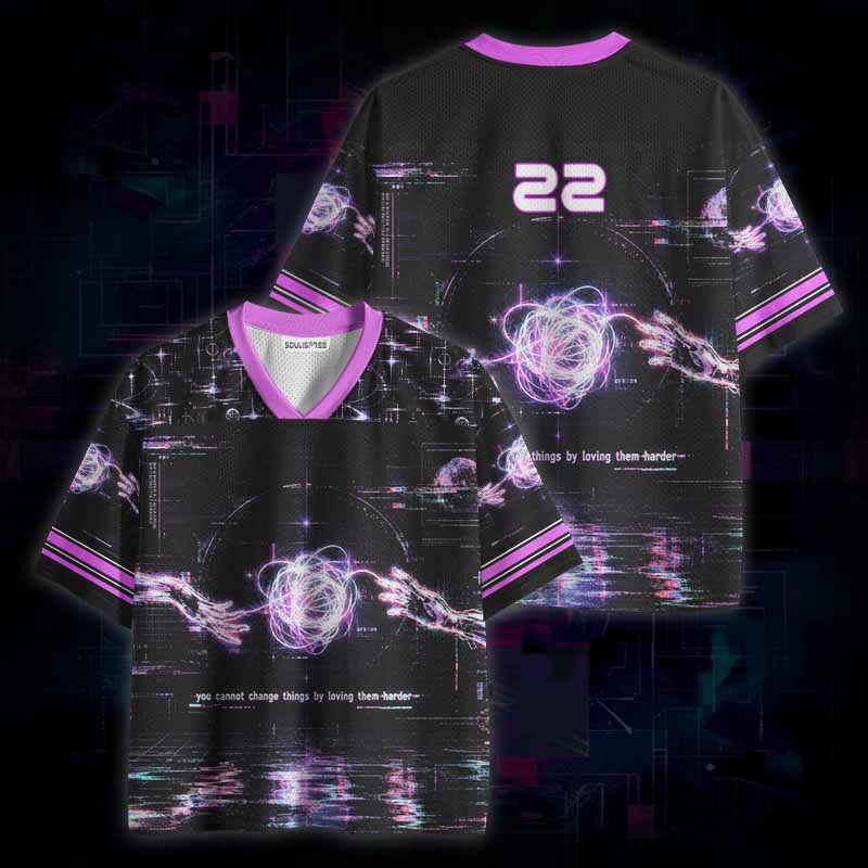 Soulisfree Love Cannot Fix Everything Mesh Jersey