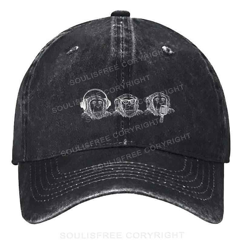 Rebel Monkey Black Caps