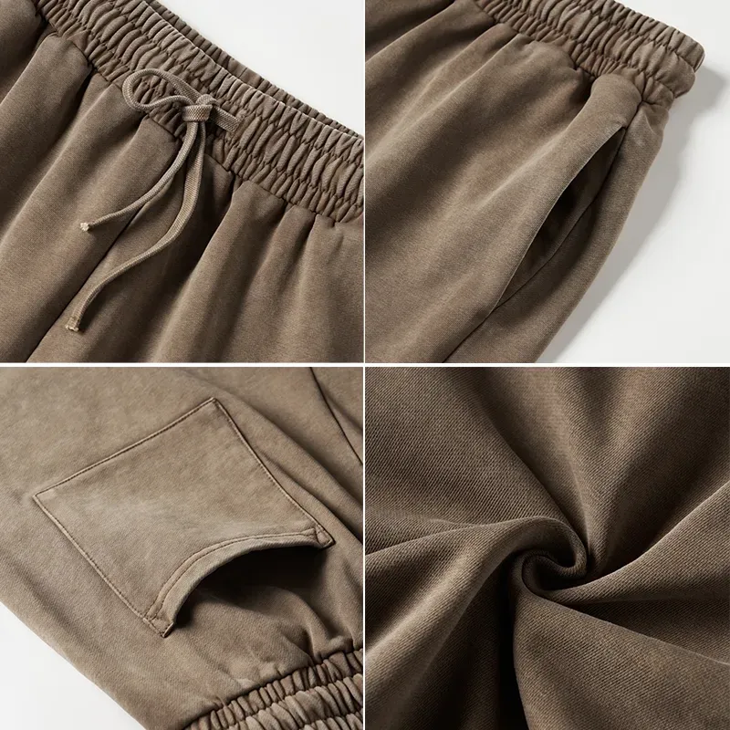 短裤模板-前面是名字 Washed Shorts