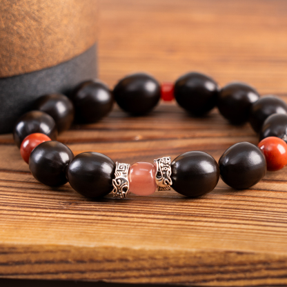 Red crystal    Pink crystal  Peach Blossom bracelet