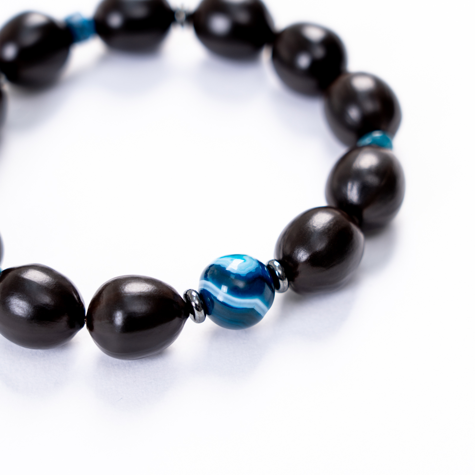 Marine Jewelry  Natural stone  Blue crystal