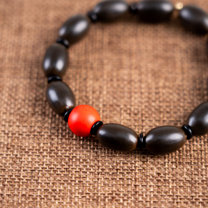 Ceremonial Ash & Mini Lotus beads  Bracelet Joyful Radiance Lotusynergy-LOTUSYNERGY