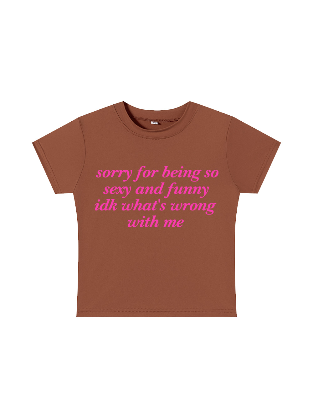 Sorry for Being So Sexy and Funny Y2K Baby Tee