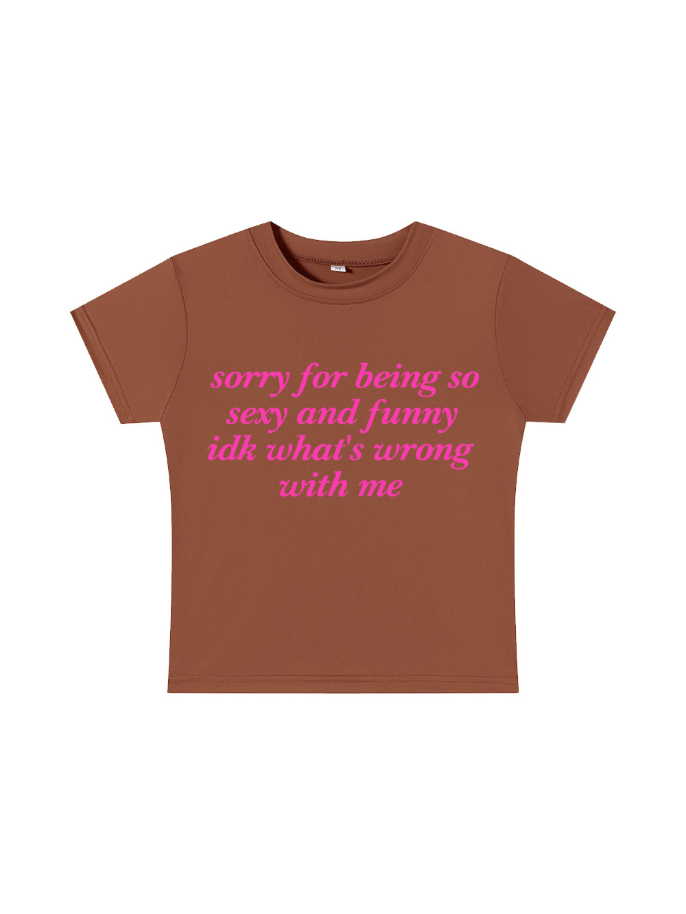 Sorry for Being So Sexy and Funny Y2K Baby Tee