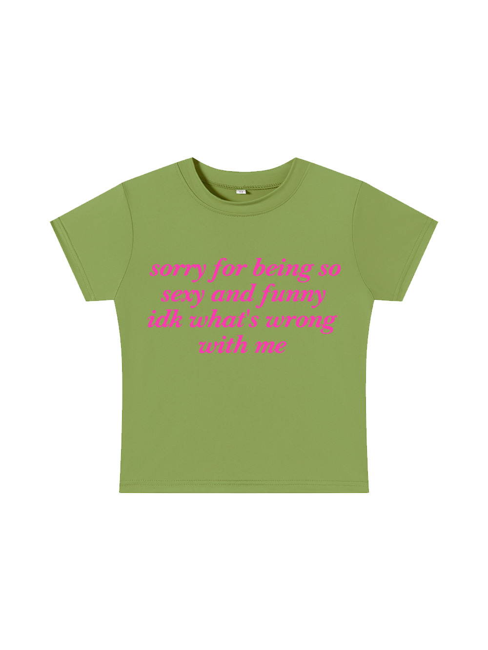 Sorry for Being So Sexy and Funny Y2K Baby Tee
