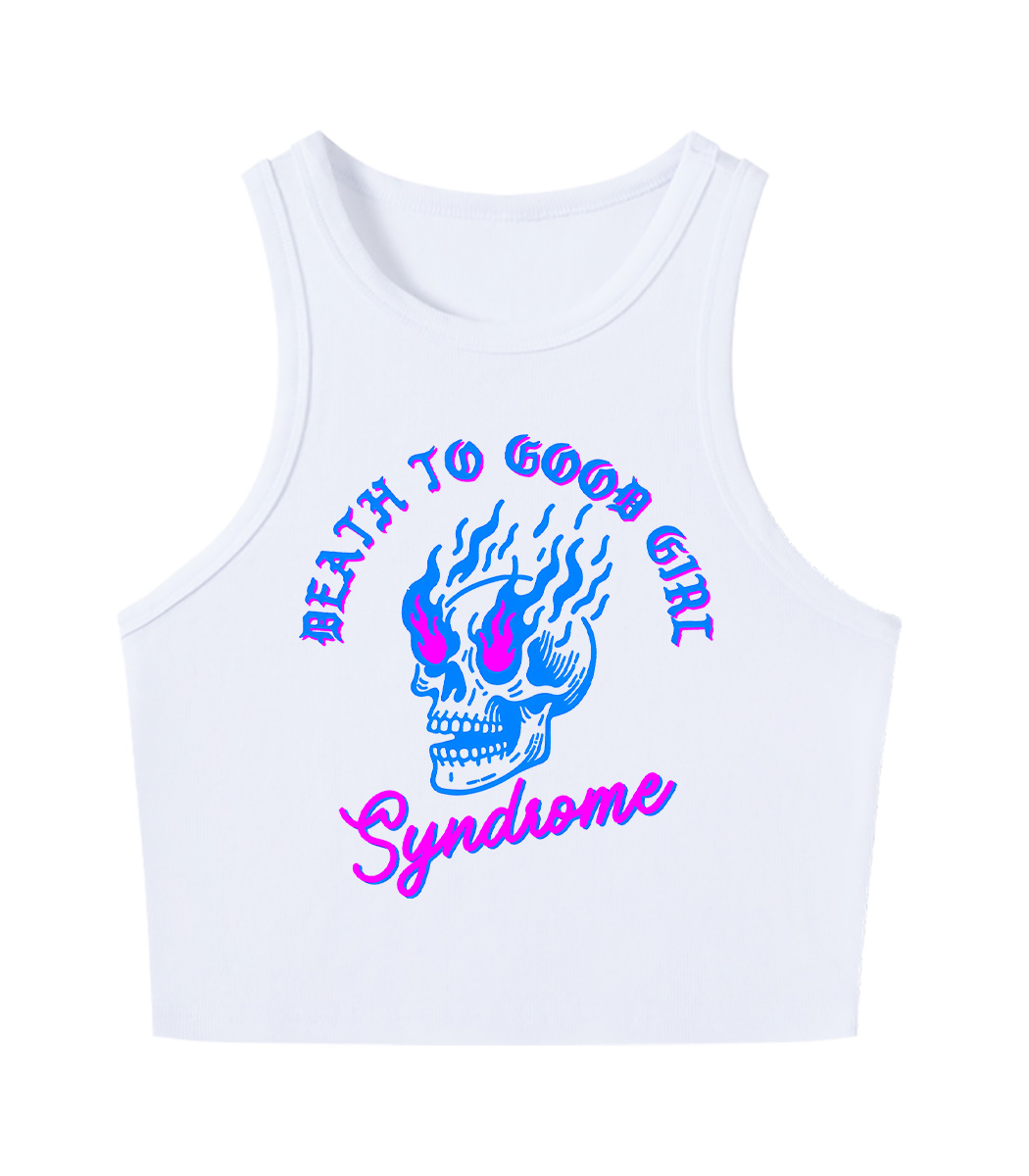 Death To Good Girl Y2K Crop Tank Top