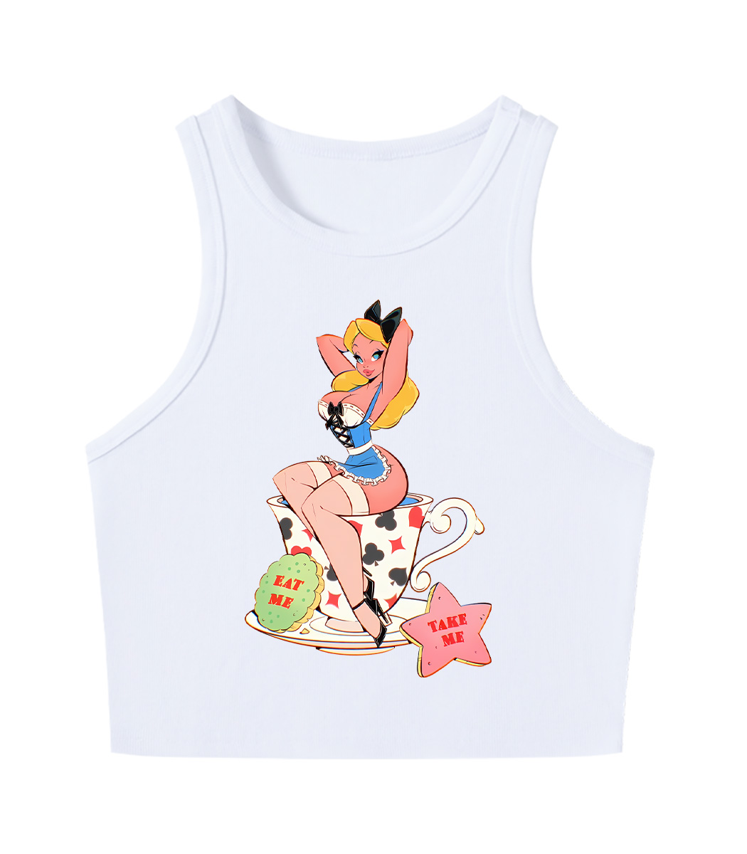 Eat Me Y2K Crop Tank Top