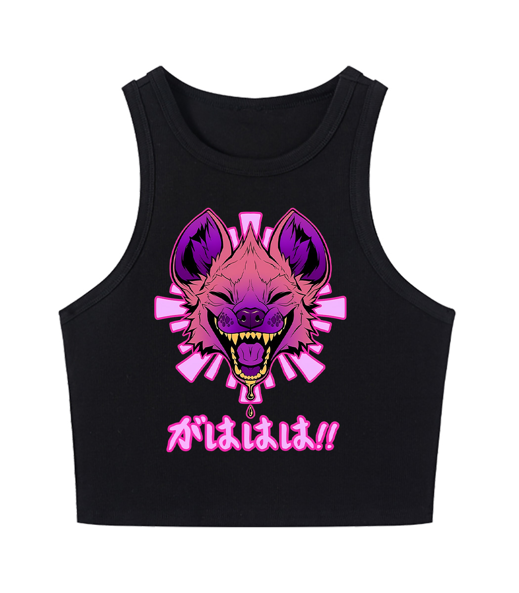 Gahaha Hyena Y2K Crop Tank Top