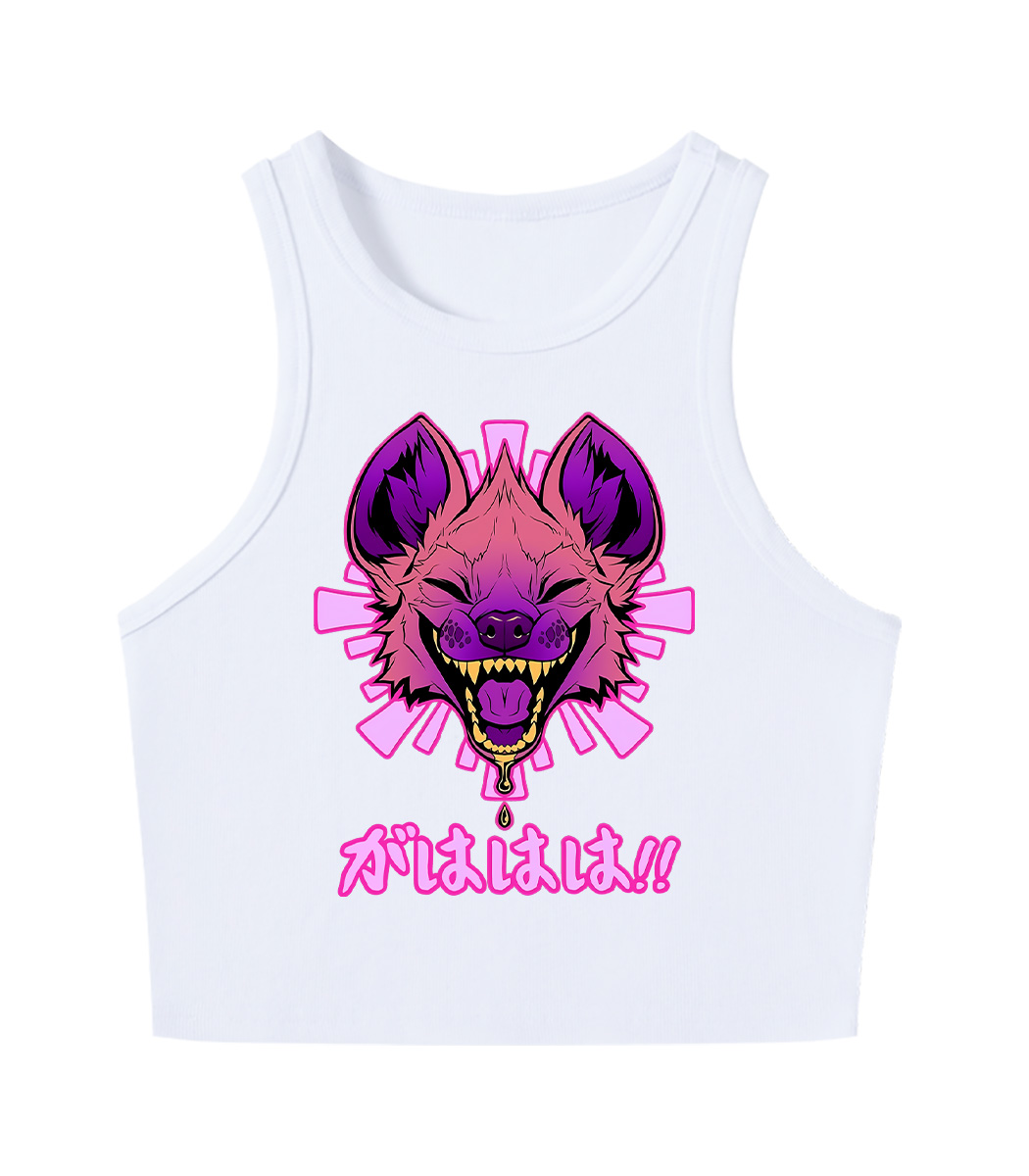 Gahaha Hyena Y2K Crop Tank Top