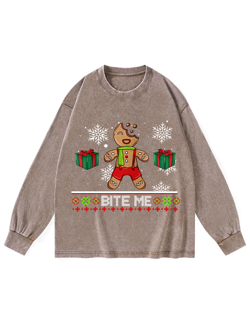 Bite Me Washed Long-Sleeve Tshirt