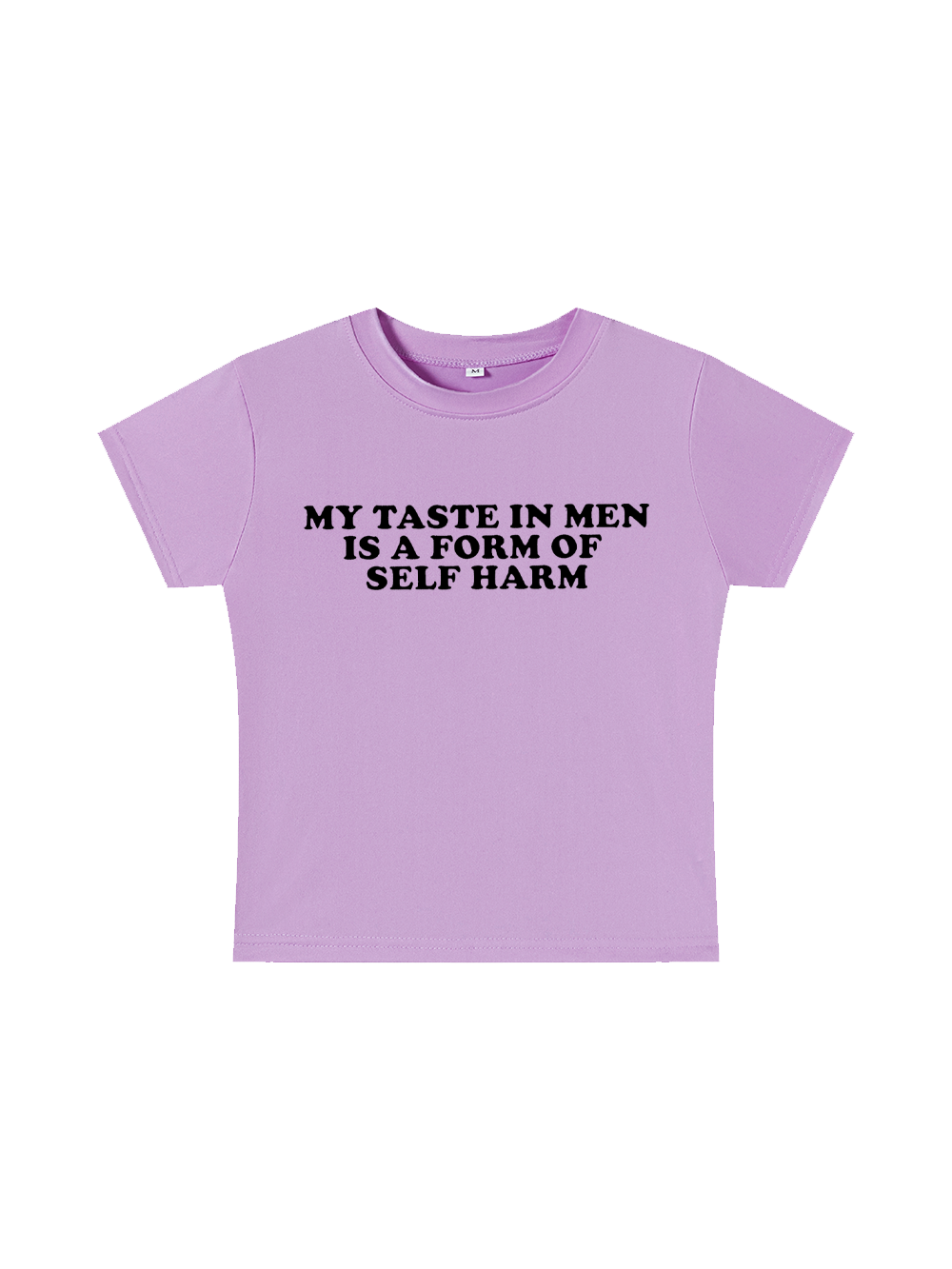 My Taste in Men Is a Form of Self Harm Y2K Baby Tee