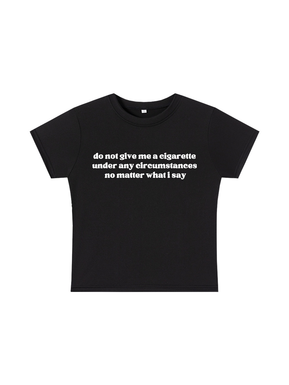 A Firm Refusal Y2K Baby Tee