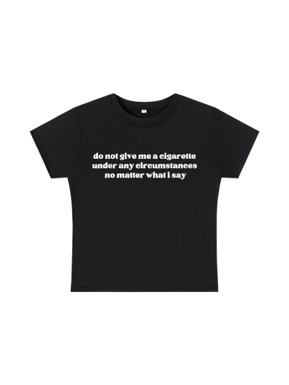  A Firm Refusal Y2K Baby Tee