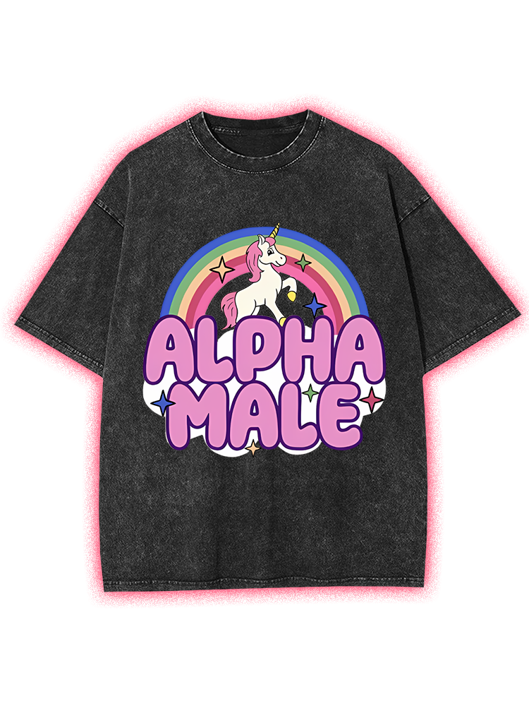 Alpha Male Y2k Washed Tee
