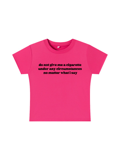  A Firm Refusal Y2K Baby Tee