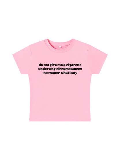  A Firm Refusal Y2K Baby Tee