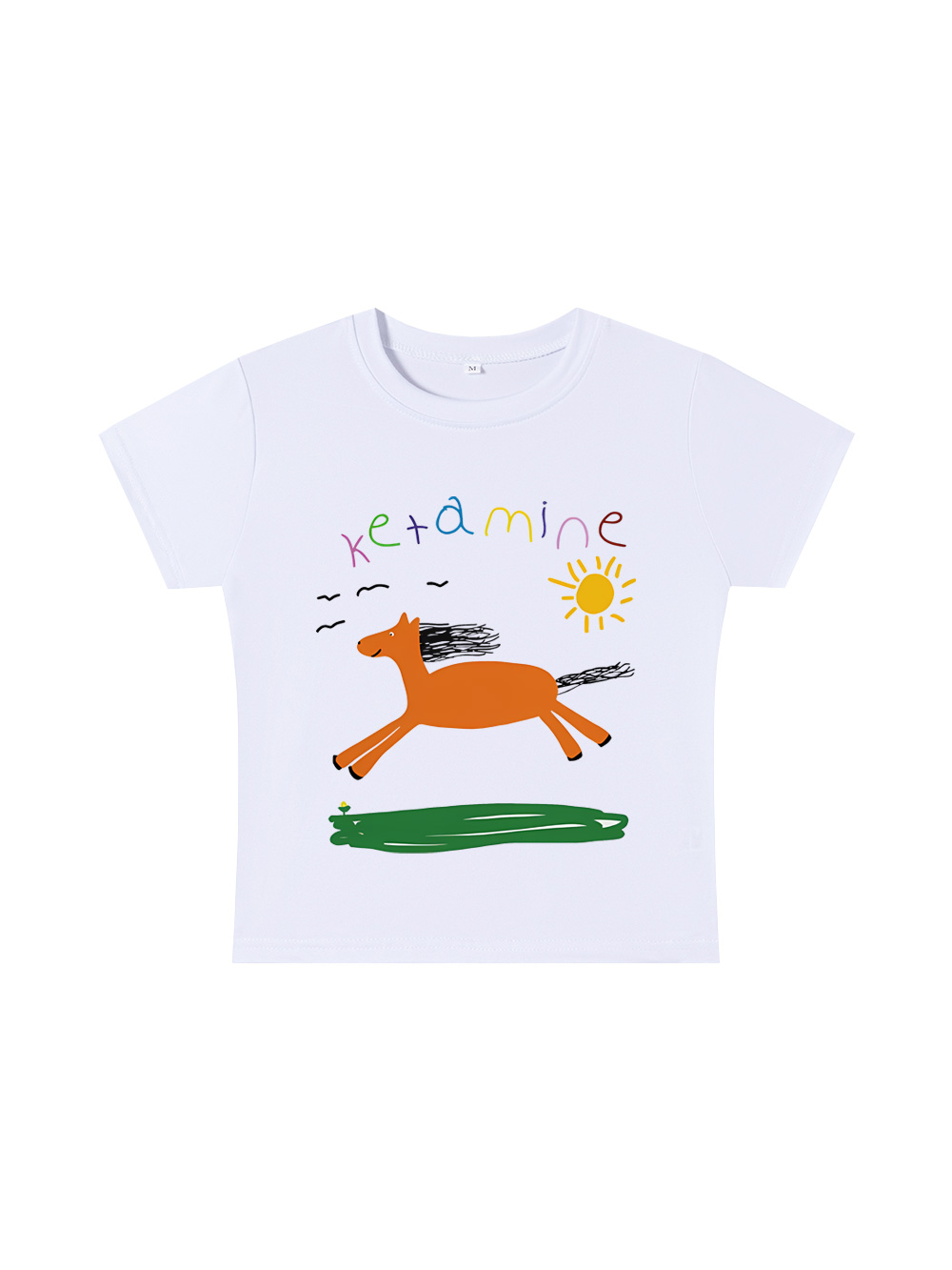 Ketamine Y2K Baby Tee