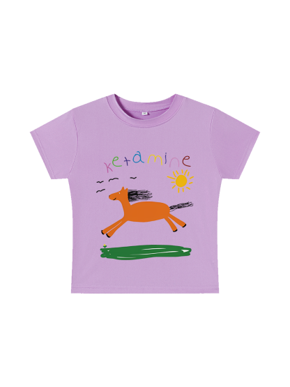 Ketamine Y2K Baby Tee