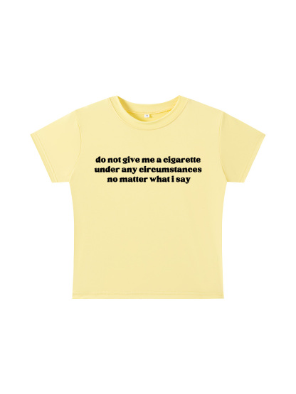  A Firm Refusal Y2K Baby Tee