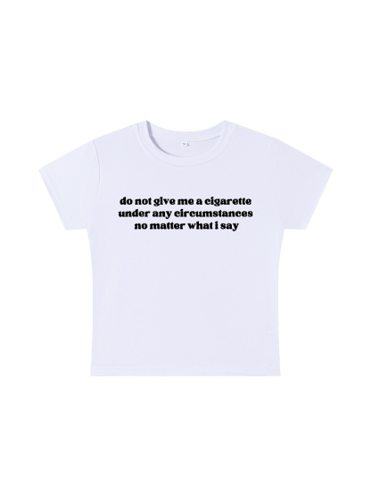 A Firm Refusal Y2K Baby Tee