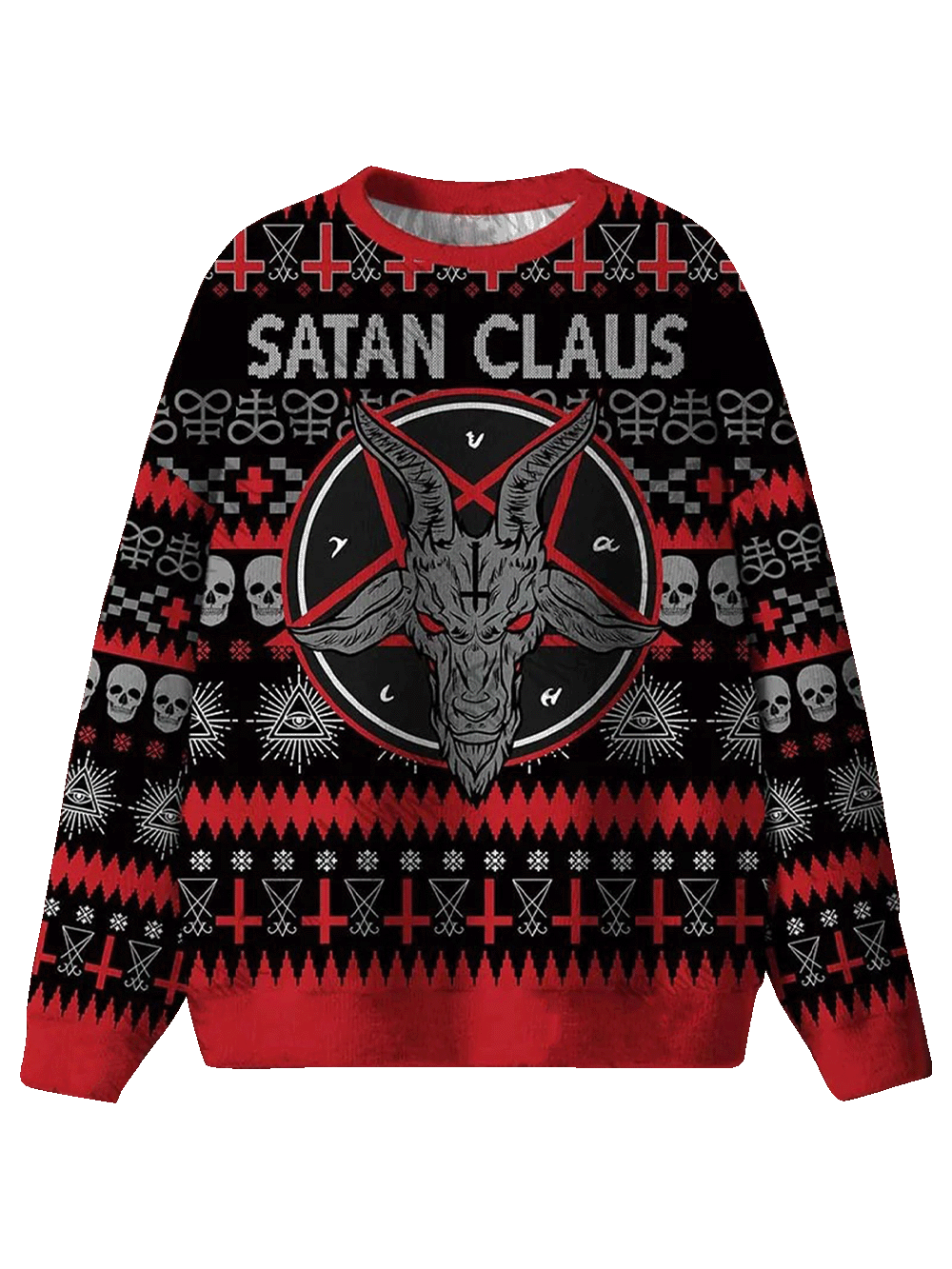 Satan Claus Ugly Sweatshirts
