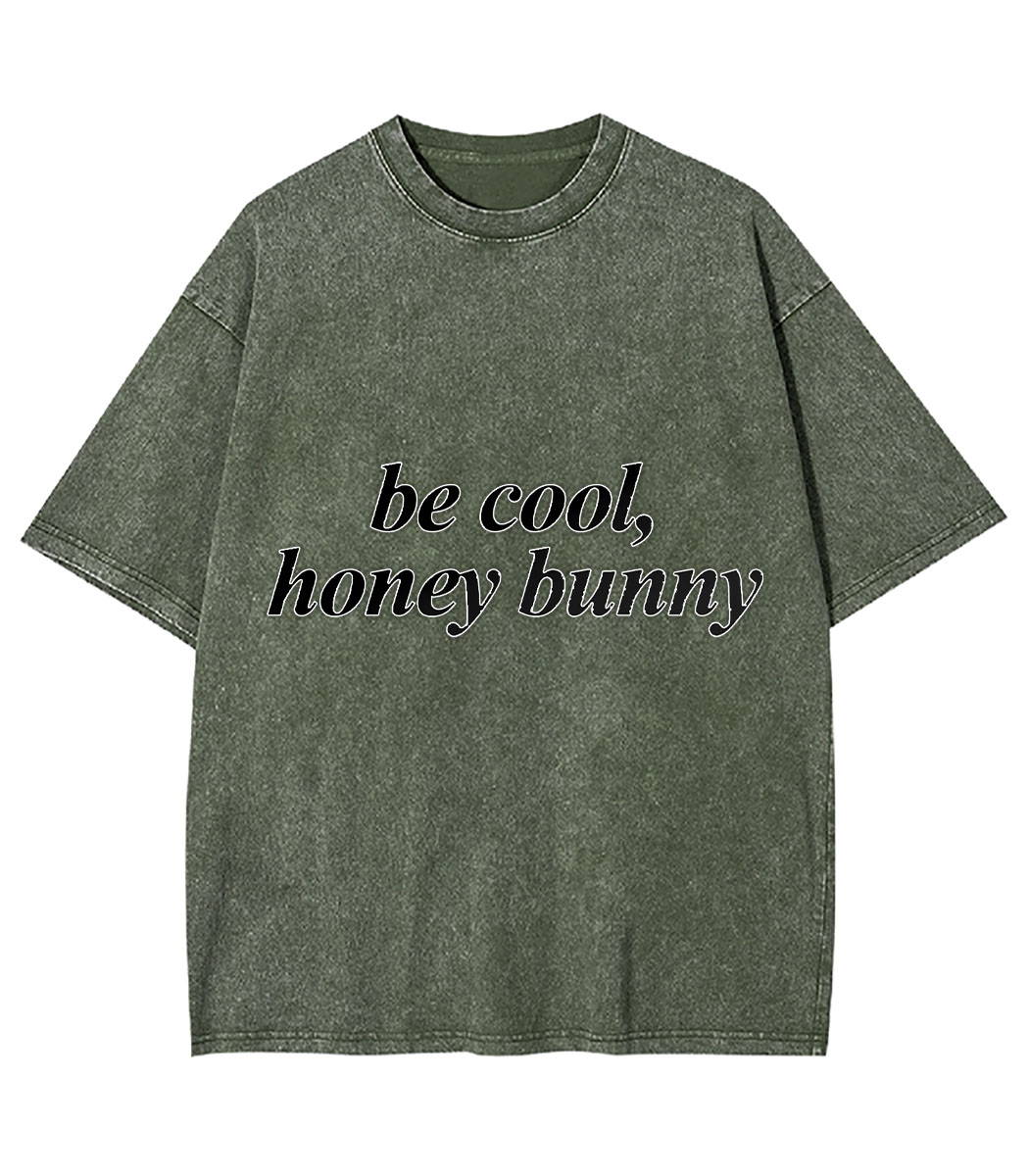 Be Cool, Honey Bunny Y2K Washed Tee