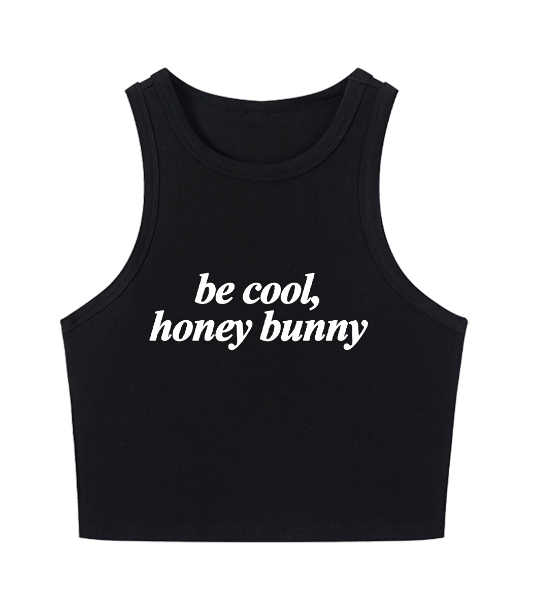 Be Cool, Honey Bunny Y2K Crop Tank Top