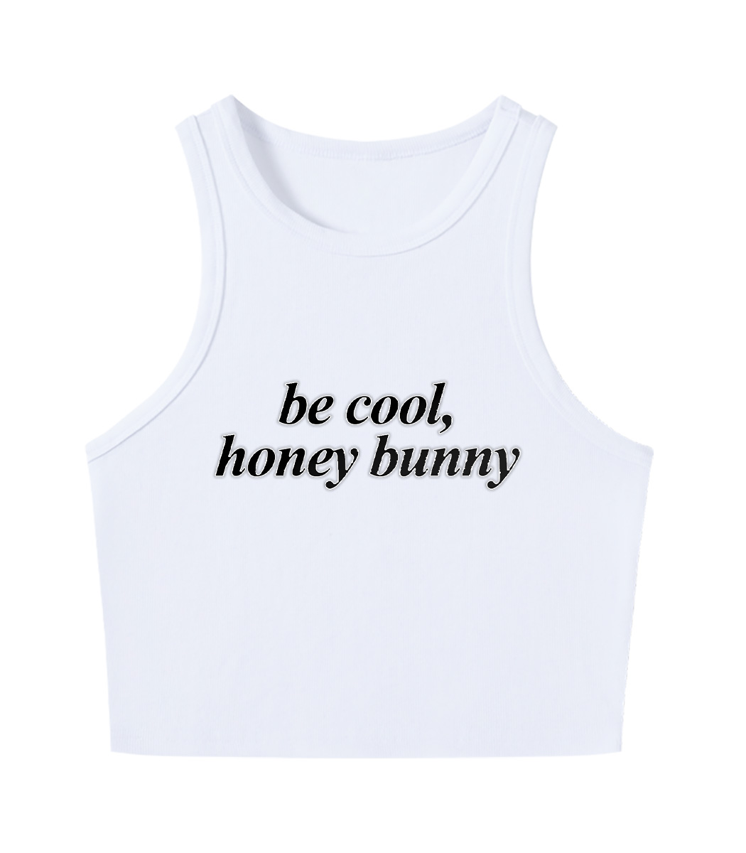 Be Cool, Honey Bunny Y2K Crop Tank Top