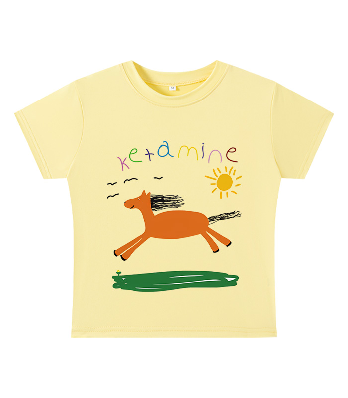 Ketamine Y2K Baby Tee