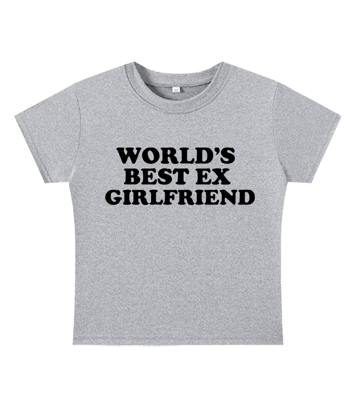 World's Best Ex Girlfriend Y2K Baby Tee