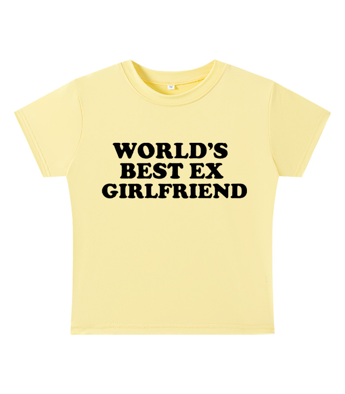 World's Best Ex Girlfriend Y2K Baby Tee