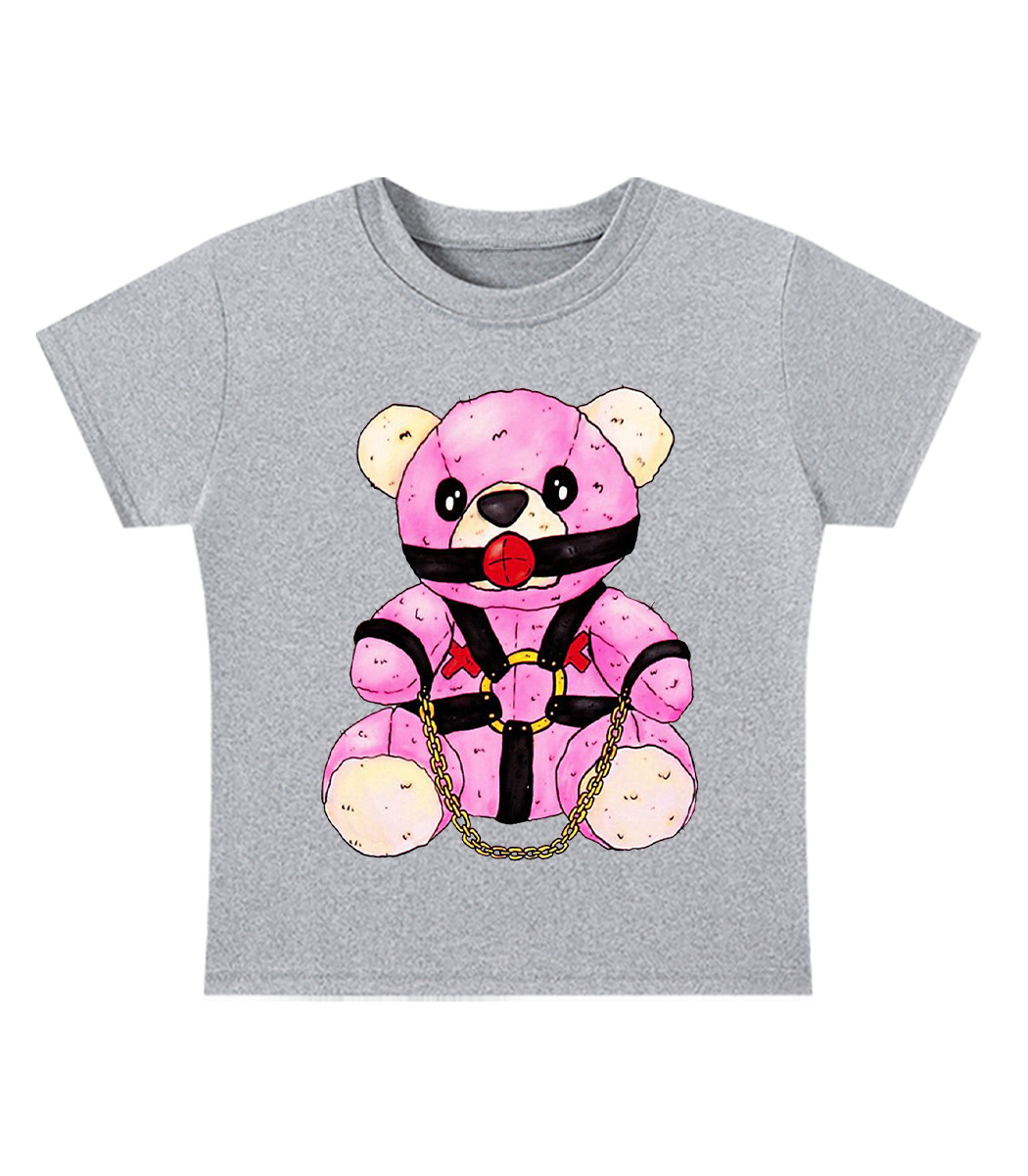 Bondage Bear Y2K Baby Tee