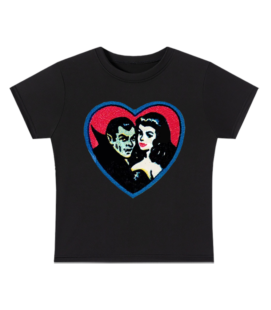 Retro Vampires Graphic Baby Tee
