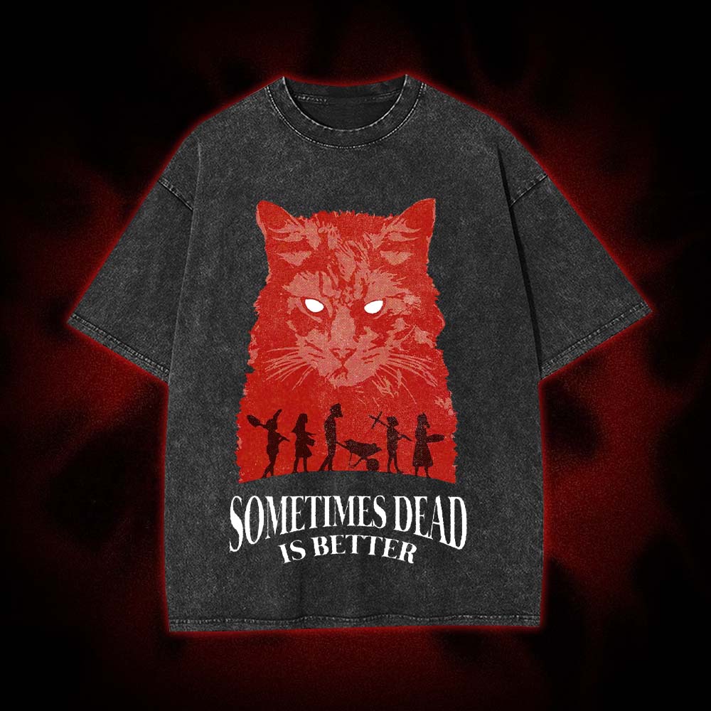 Dead Cat Wisdom Washed Tshirt