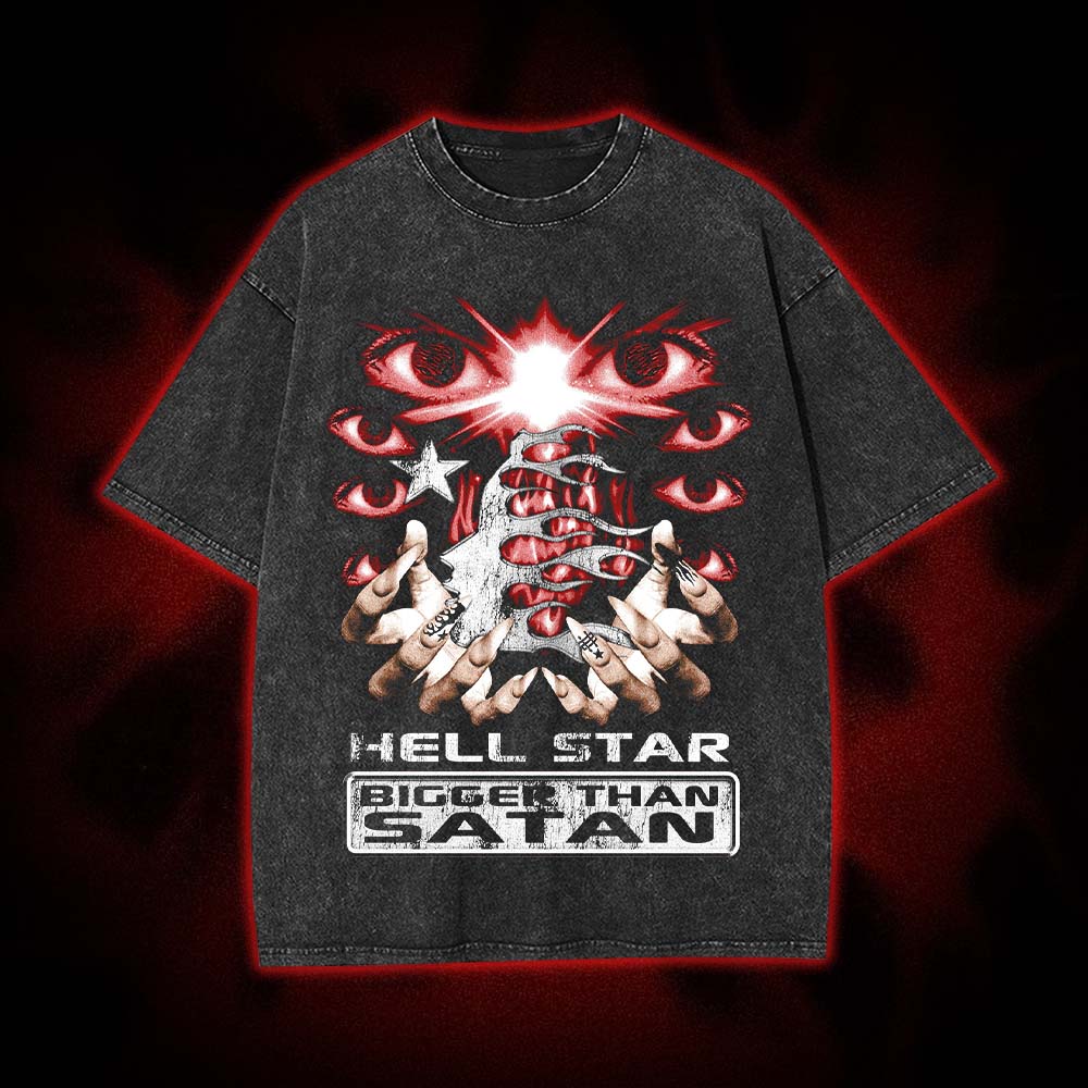 Hellstar: Bigger Than Satan Washed Tshirt