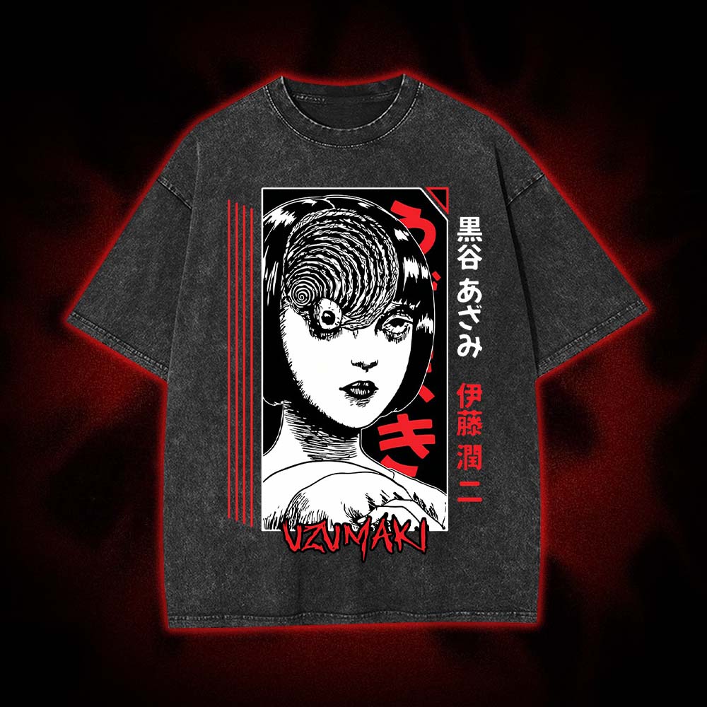 Uzumaki Gaze Washed Tshirt