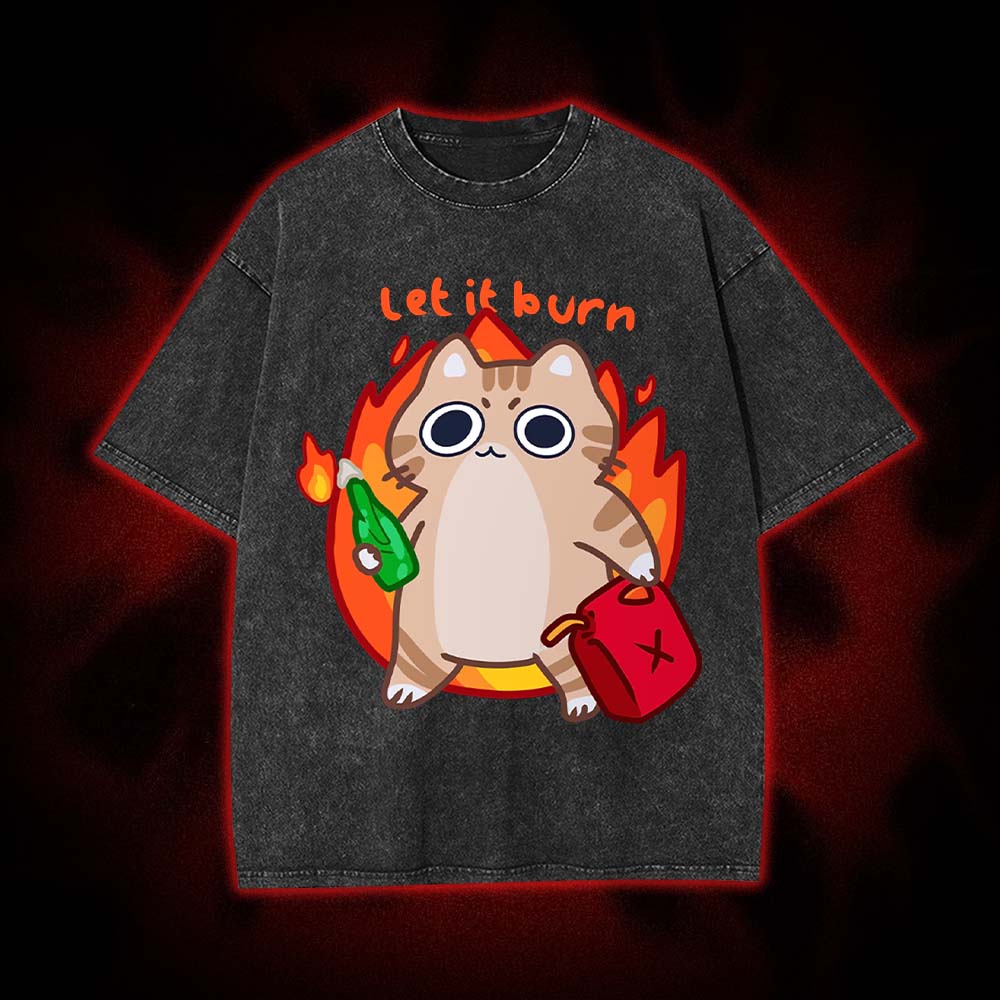 Let It Burn Washed Tshirt