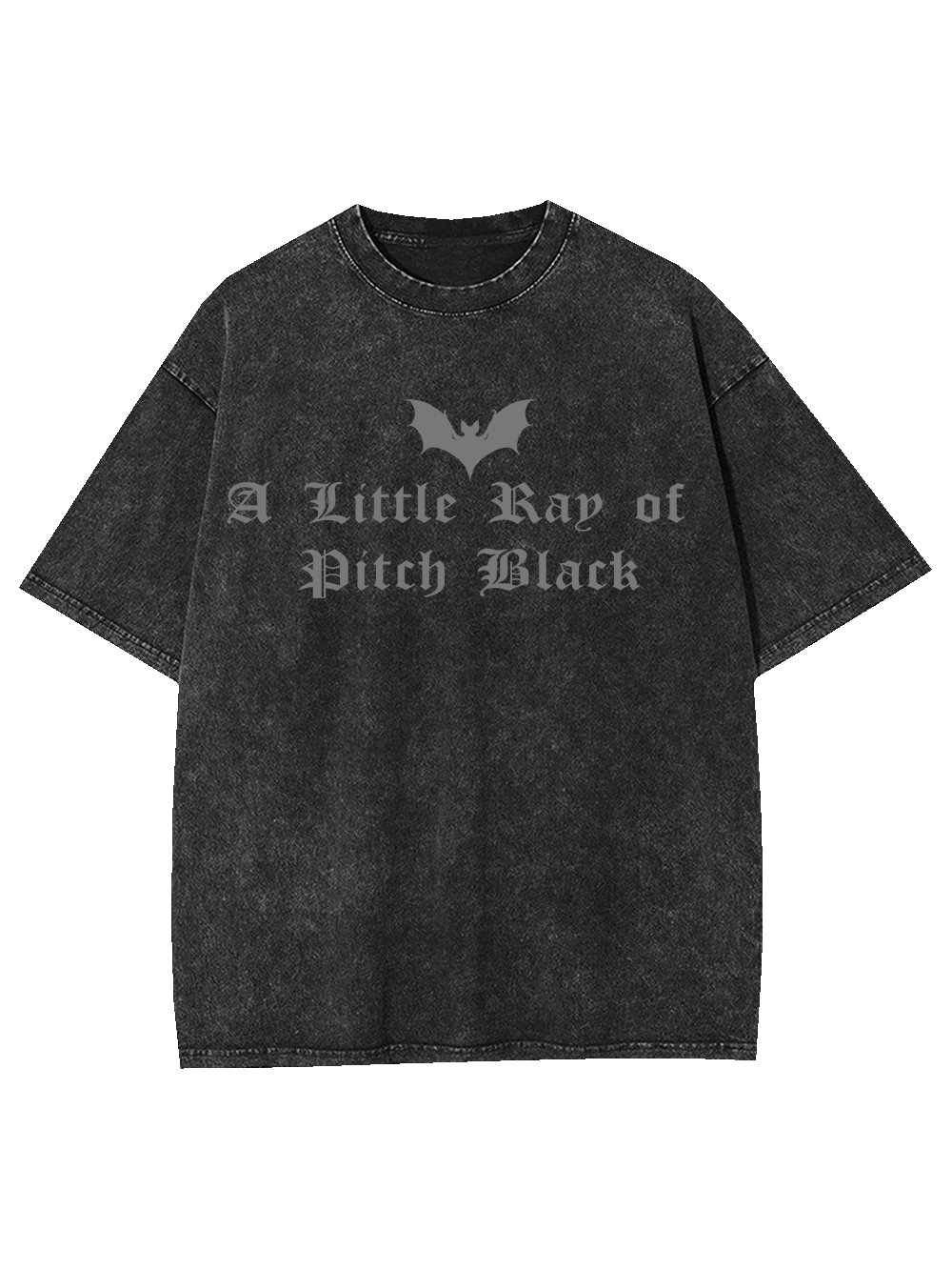 A Little Ray of Pitch Black Washed Tshirt