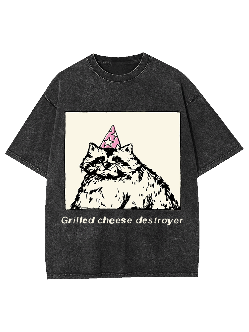 Grilled Cheese Destroyer Washed Tshirt