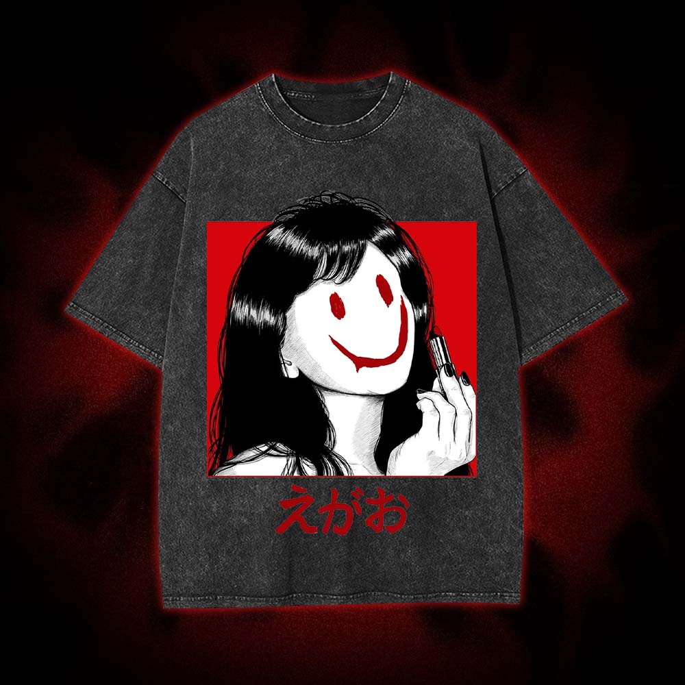 Cracked Smile Washed Tshirt