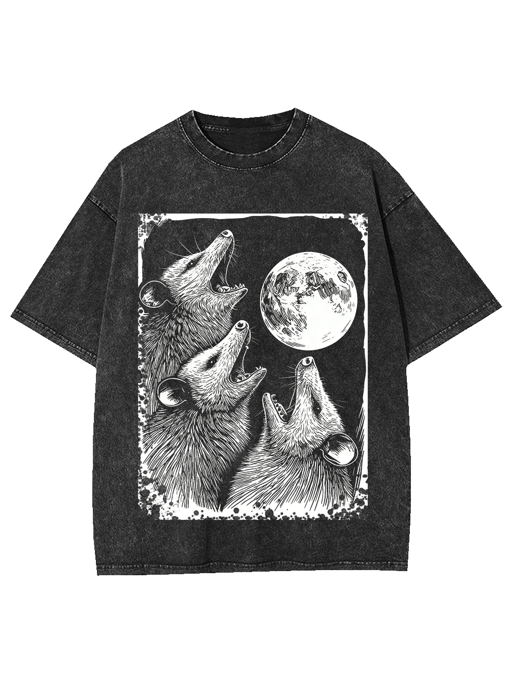 Howling at the Moon Washed Tshirt