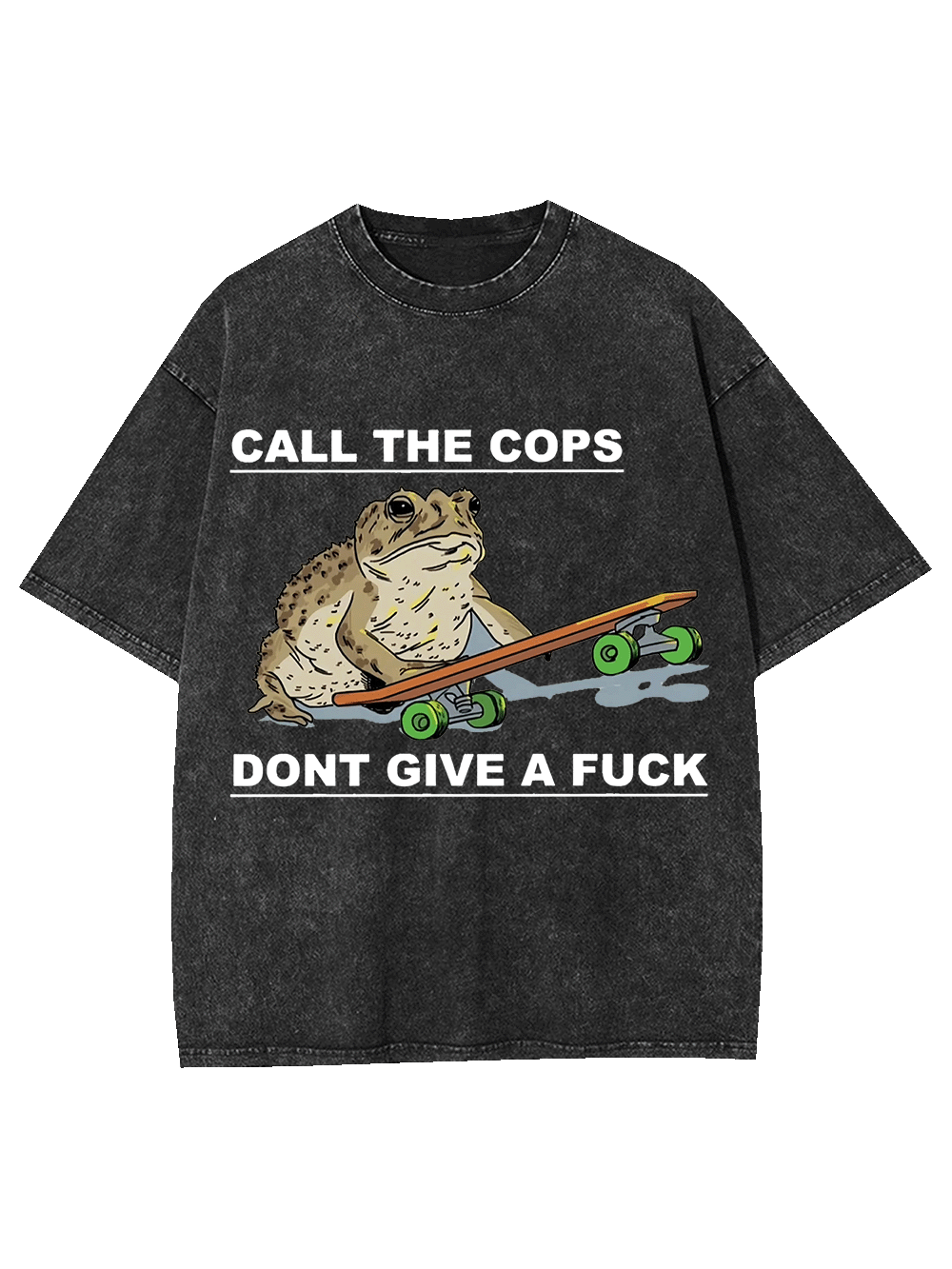Call The Cops Don't Give A F*ck Washed Tshirt