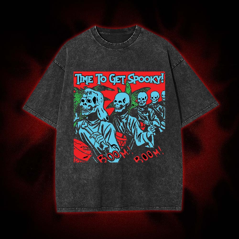 Spooky Boom Squad Washed Tshirt