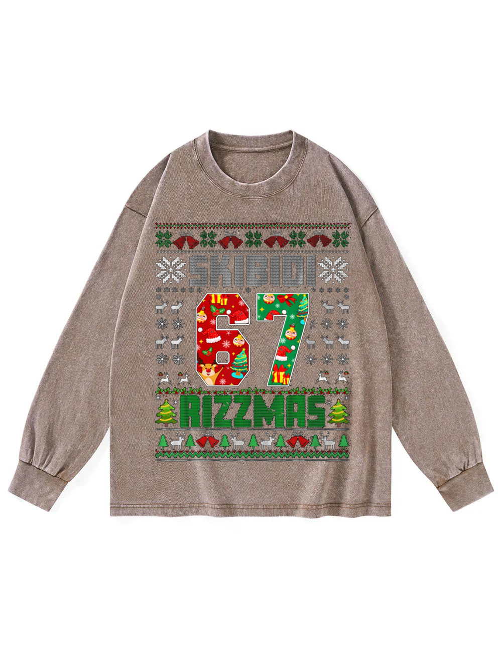 Skibidi Toilet Washed Long-Sleeve Tshirt