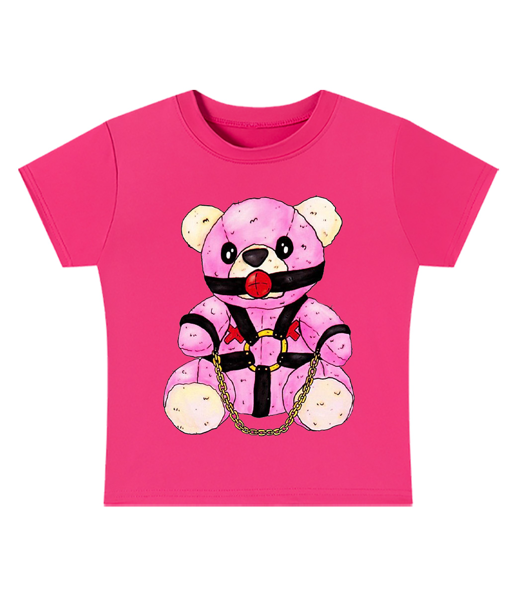 Bondage Bear Y2K Baby Tee