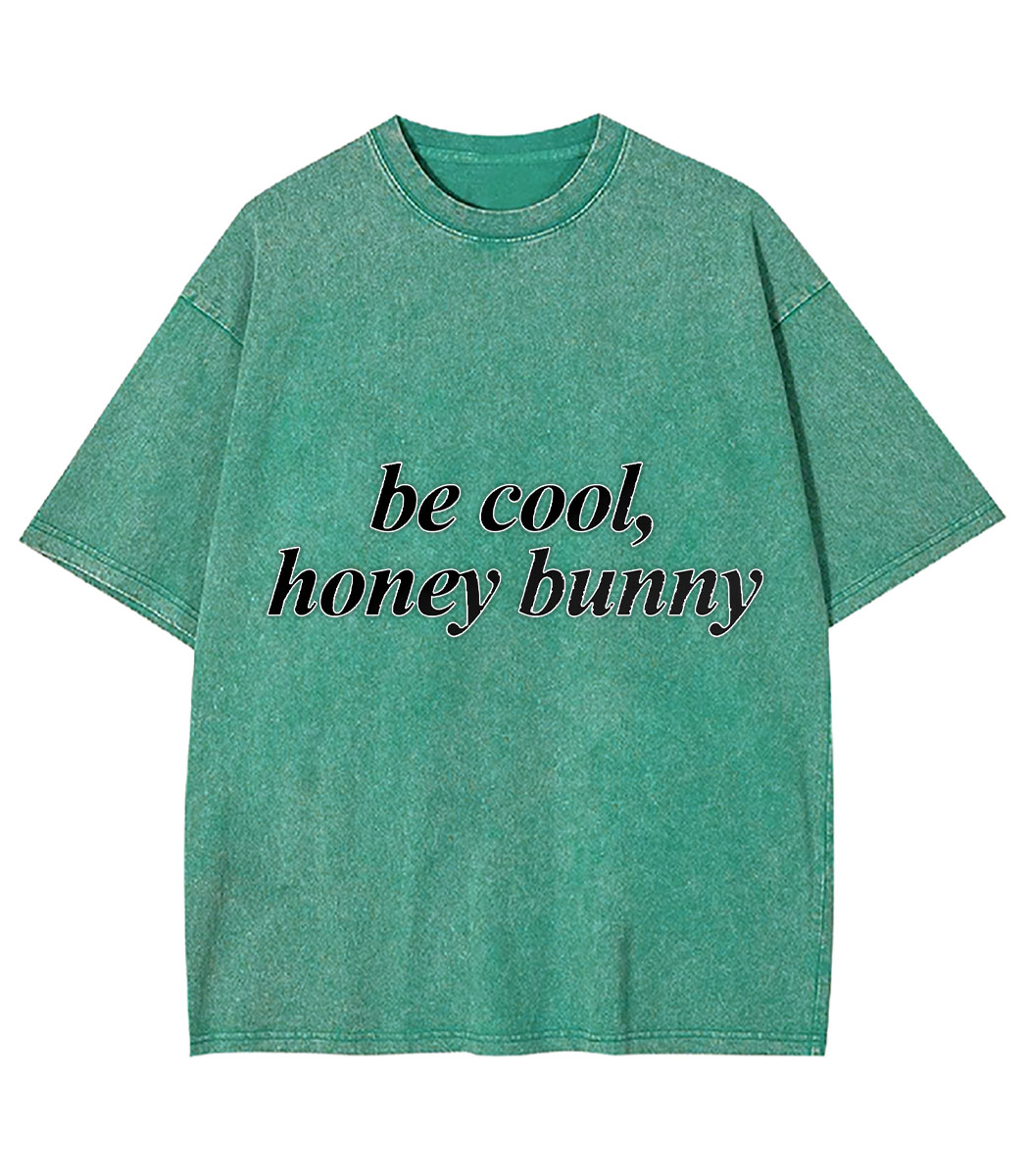 Be Cool, Honey Bunny Y2K Washed Tee